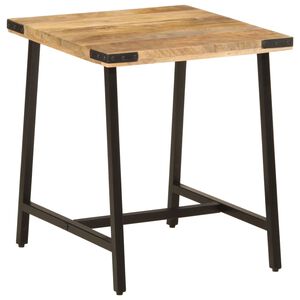 vidaXL Tavolino 45x45x50cm in Legno Massello di Mango e Ferro
