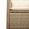 vidaXL Set da Bistrò da Giardino 5 pz con Cuscini Beige in Polyrattan