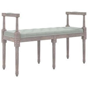 vidaXL Panca Grigio Chiaro 110x40x70 cm in Velluto