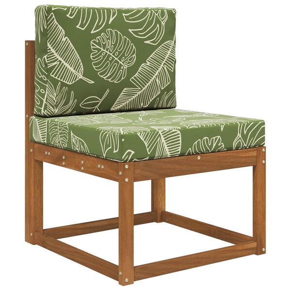 vidaXL Cuscino per divano da esterno 2 pcs Design a foglia Poliestere