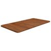 vidaXL Piano Bagno Marrone Scuro 80x40x1,5cm Legno Massello Trattato