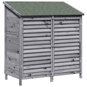 vidaXL Capanno da Giardino con tetto Grigio 106 x 56 x 113,5 cm