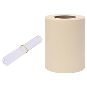 vidaXL Striscia divisoria per la privacy in PVC 35x0,19 m color crema