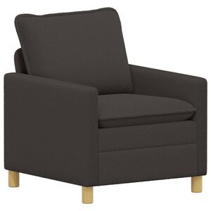 vidaXL Divano Grigio Scuro 76 x 81 x 87,5 cm Tessuto
