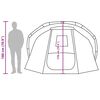 vidaXL Tenda da Pesca per 4 Persone Marrone Impermeabile