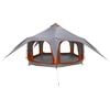 vidaXL Tenda Familiare Grigio e arancione 5 persone