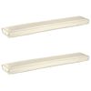 vidaXL Set di Cuscini per Pallet 2 pcs Crema 200 x 40 x 8 cm