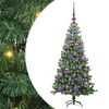 vidaXL Albero di Natale con 150 LED con supporto Verde 120 cm PVC