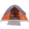 vidaXL Tenda da Campeggio a Cupola 4 Persone Arancione Impermeabile