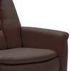 vidaXL Poltrona Alzapersona Massaggiante Marrone in Similpelle