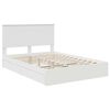 vidaXL Letto con Contenitore Bianco 140 x 190 cm Legno multistrato