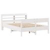 vidaXL Letto senza Materasso Bianco 160x200 cm Legno Massello di Pino