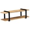 vidaXL Mobile Porta TV 130x40x40 cm in Legno Massello di Mango