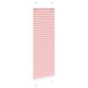 vidaXL Tenda Plissettata Rosa 50x150 cm Larghezza Tessuto 49,4 cm