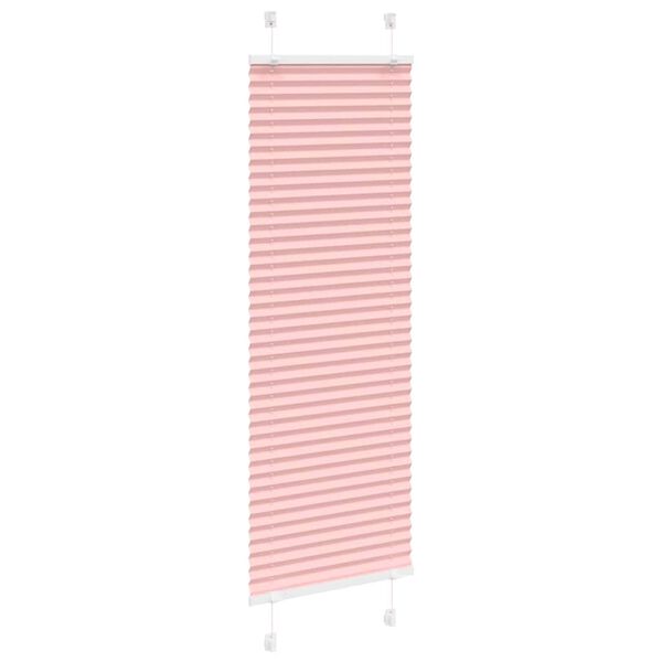 vidaXL Tenda Plissettata Rosa 50x150 cm Larghezza Tessuto 49,4 cm