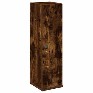 vidaXL Mobile da Bagno con Portarotolo Rovere Fumo 20,5x22x72 cm