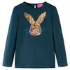 vidaXL Maglietta per Bambini a Maniche Lunghe Verde Scuro 128