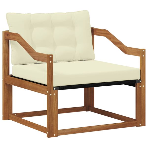 vidaXL Set di divani da esterno Legno di Acacia Massello e Textilene