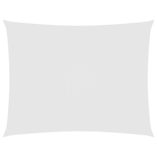 vidaXL Parasole a Vela Oxford Rettangolare 5x7 m Bianco