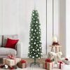 vidaXL Albero di Natale artificiale con 300 LED Verde 180 cm