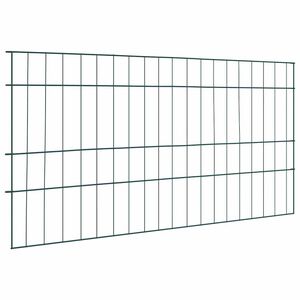 vidaXL Set di Recinzione per Stagno 5 pcs Verde 100 x 50 cm Acciaio