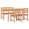 vidaXL Set da Pranzo per Giardino 4 pz in Legno Massello di Teak