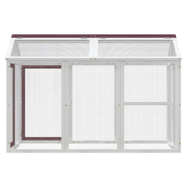 vidaXL Box per Animali Moka 141x94x104 cm in Legno Massello di Pino