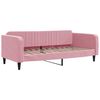 vidaXL Divano Letto Estraibile con Cassetti Rosa 100x200 cm Velluto