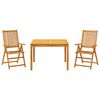 vidaXL Set da Pranzo per Giardino 9 pz Marrone