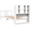 vidaXL Letto Libreria senza Materasso Bianca 90x200 cm Legno di Pino