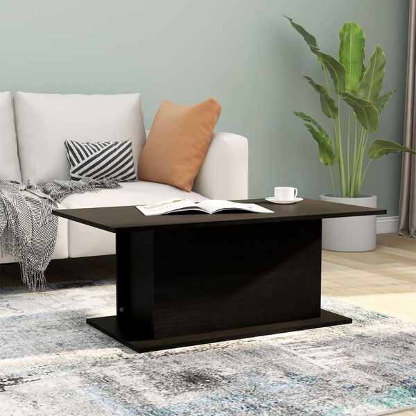 vidaXL Tavolino da Salotto Nero 102x55,5x40 cm in Truciolato