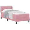 vidaXL Letto a molle con testiera Rosa 200 x 80 cm Velluto