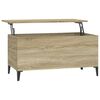 vidaXL Tavolino Salotto Rovere Sonoma 90x44,5x45 cm Legno Multistrato