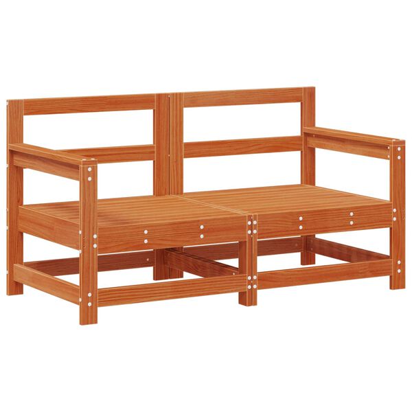 vidaXL Set Lounge da Giardino 7 pcs Marrone Cera