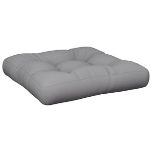 vidaXL Cuscino per Pallet Grigio 60x60x12 cm in Tessuto