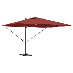 vidaXL Ombrellone Terracotta 351 x 250 x 253 cm Poliestere e Alluminio