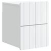 vidaXL Mobiletto da notte a muro con cassetto Bianco 33 x 34,5 x 43 cm