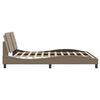vidaXL Giroletto con LED senza Materasso Zadar Cappuccino 180x200 cm