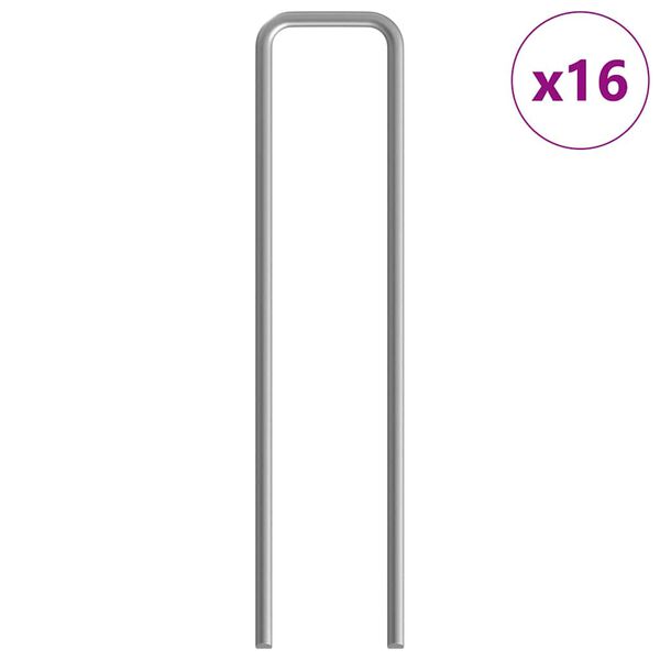 vidaXL Gabbia per Conigli Argento 400 x 78 x 78 cm Acciaio zincato