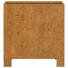 vidaXL Fioriera con Gambe Ruggine 30x30x30 cm Acciaio Corten