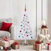 vidaXL Albero di Natale artificiale Bianco 120 cm PVC e Acciaio