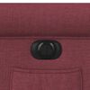 vidaXL Poltrona Alzapersona Reclinabile Elettrica Rosso Vino Tessuto