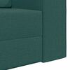 vidaXL Divano letto 200cm Verde Scuro Tessuto