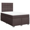 vidaXL Giroletto a Molle con Materasso Marrone Scuro 120x200cm Tessuto