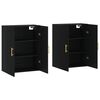 vidaXL Mobili a Parete 2 pz Neri 69,5x34x90 cm
