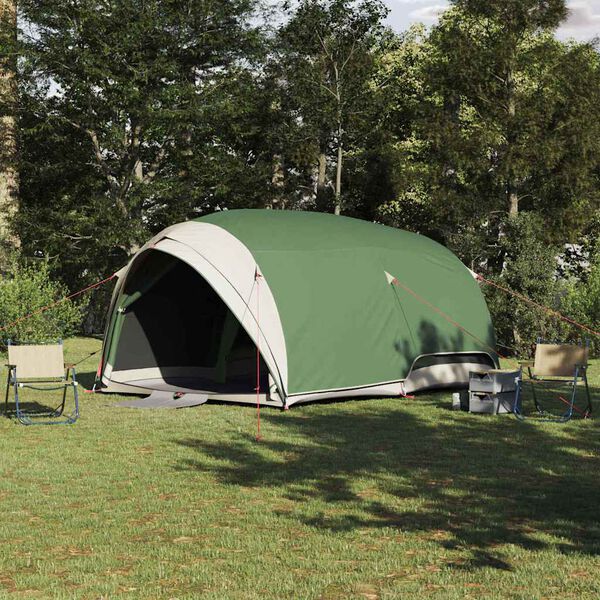 vidaXL Tenda tunnel con tetto Verde 410 x 285 x 198 cm taffet&agrave;