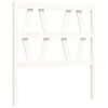 vidaXL Giroletto con Testiera Bianco 90x200 cm in Legno Massello