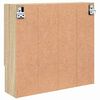 vidaXL Mobiletto per specchio con porta rovere sonoma 59 x 17 x 55 cm