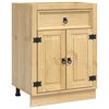 vidaXL Armadietto SKI Marrone Miele 60 x 46 x 81,5 cm Pino massello