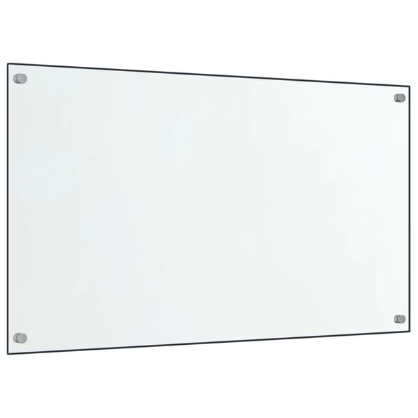 vidaXL Paraschizzi per Cucina 2 pz Trasparente 70x60cm Vetro Temperato